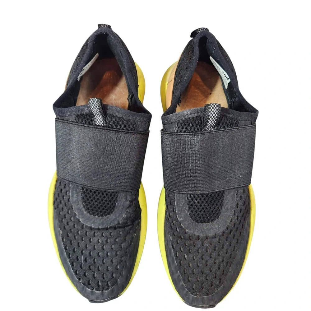 Sorel Kinetic Impact Strap Womens 7.5 Black Yellow NL4076-011 Sneakers